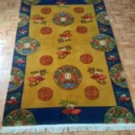 Tibetan Rugs With Flower Design
